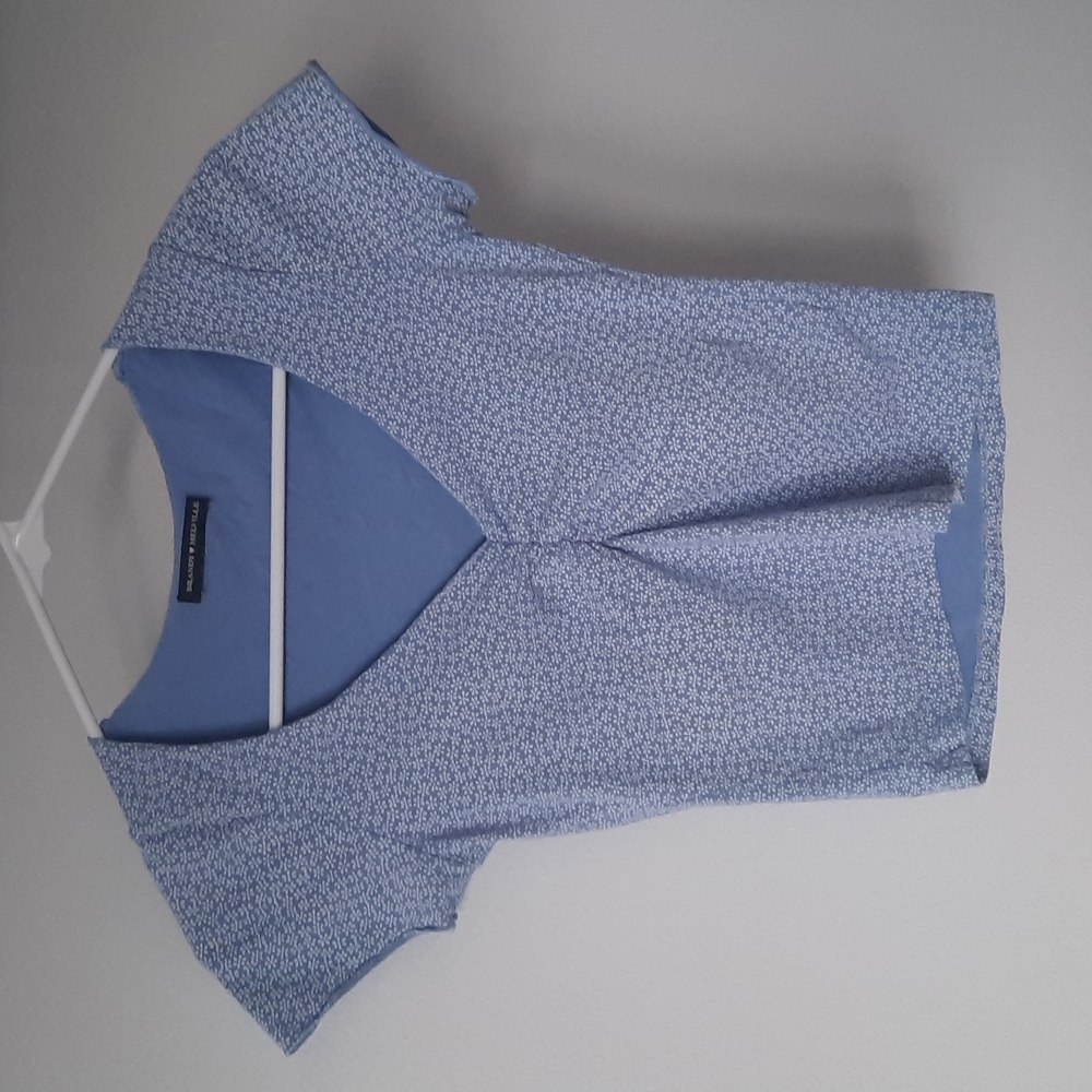 Brandy Meville Gina Floral Top Blue